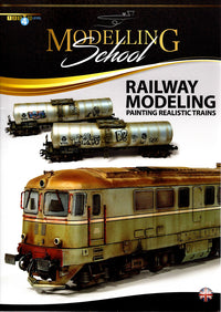 AMMO A.MIG-6250 Railway Modeling Painting Realistic Trains English book cover