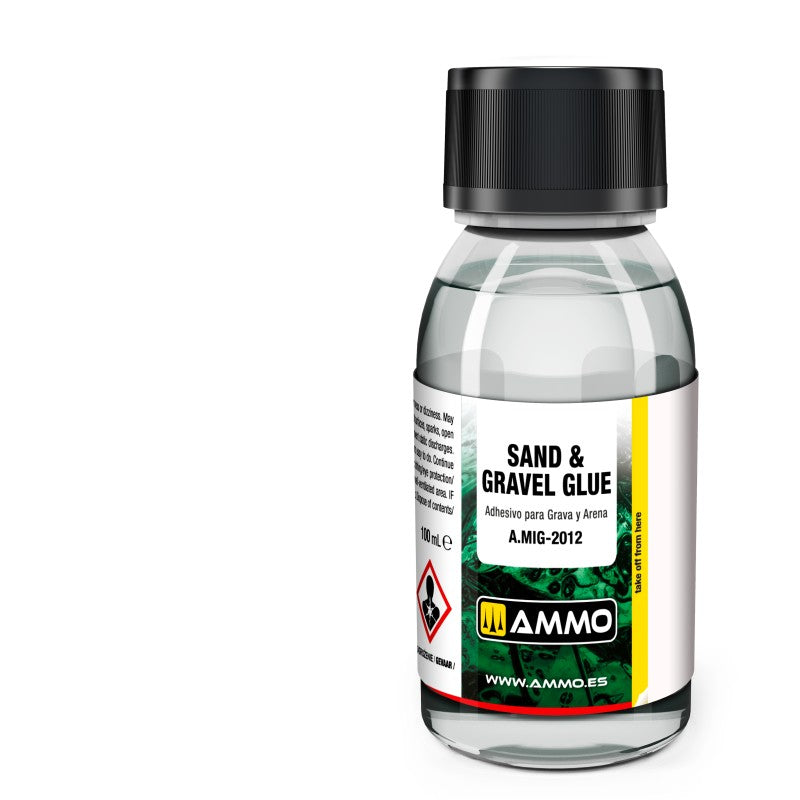 AMMO A.MIG-2012 Sand & Gravel Glue 100 ml bottle.