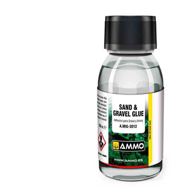 AMMO A.MIG-2012 Sand & Gravel Glue 100 ml bottle.