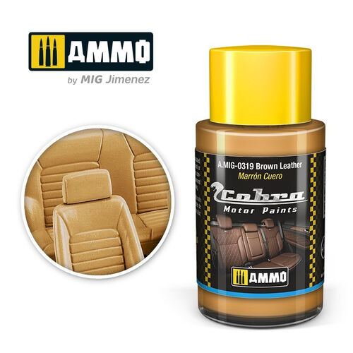 AMMO A.MIG-0319 Cobra Motor Brown Leather 30 ml acrylic paint
