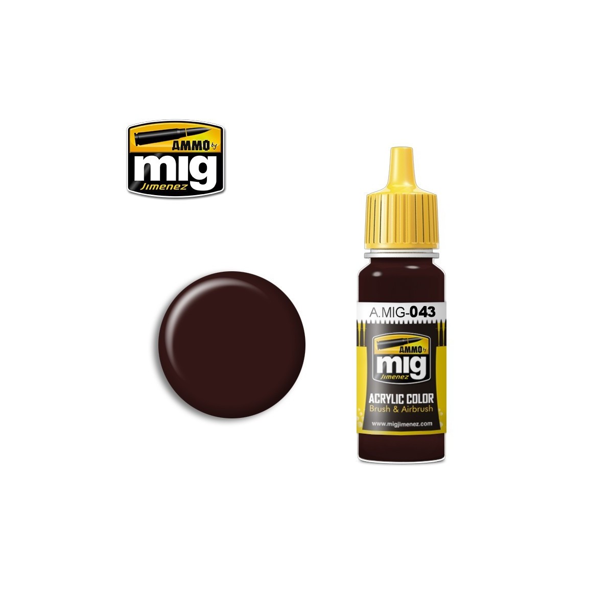 AMMO by Mig Jimenez A.MIG-0043 Shadow Rust 17ml acrylic paint