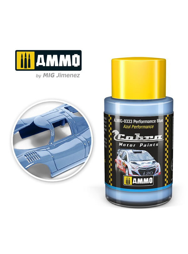 AMMO by Mig Jimenez A.MIG-0333 Cobra Motor Performance Blue paint, 30 ml