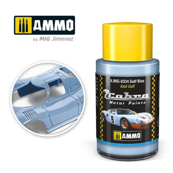 AMMO by Mig A.MIG-0334 Cobra Motor Gulf Blue 30 ml paint