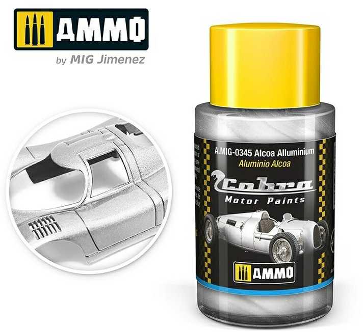 AMMO by Mig Jimenez A.MIG-0345 Cobra Motor Alcoa Aluminium paint, 30 ml
