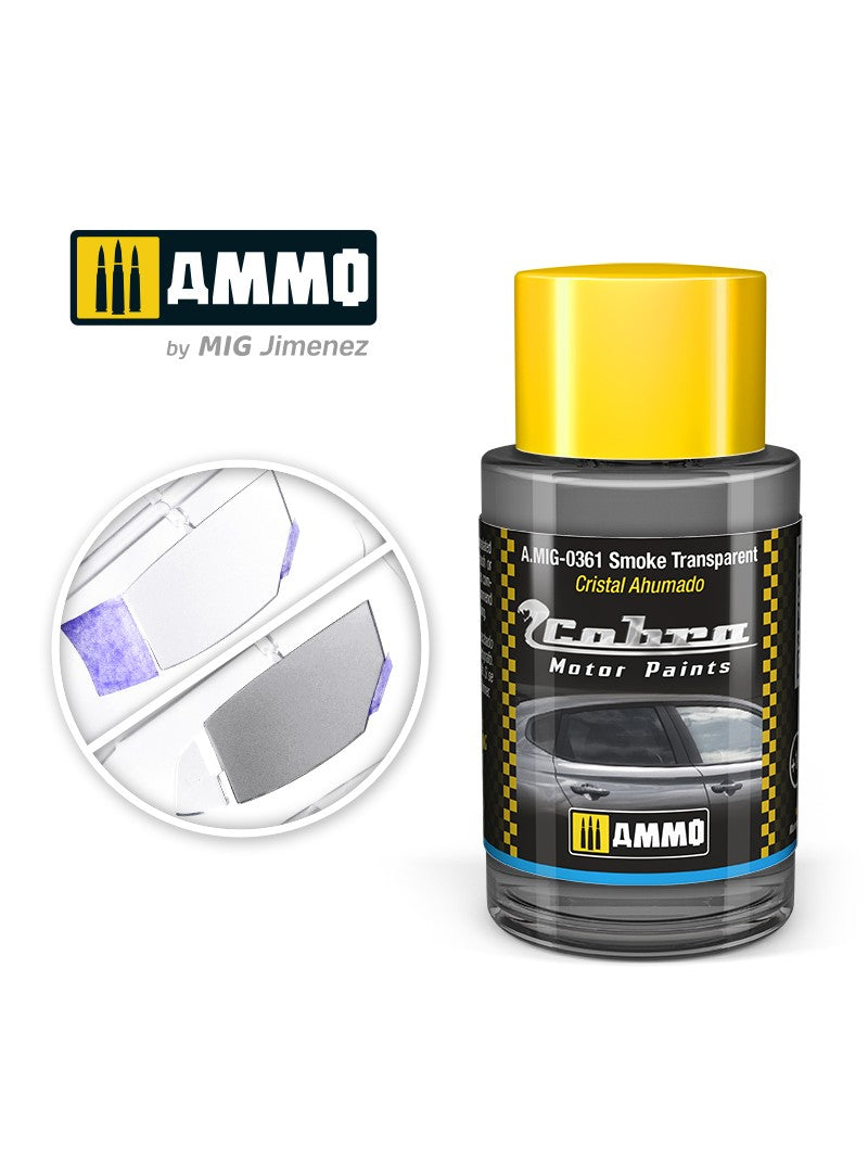 AMMO by Mig Jimenez A.MIG-0361 Cobra Motor Smoke Transparent acrylic paint, 30 mL