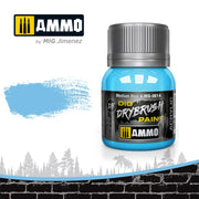 AMMO by Mig Jimenez A.MIG-0614 DIO Drybrush Medium Blue acrylic paint, 40 mL