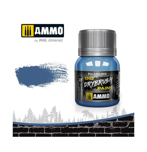 AMMO by Mig Jimenez A.MIG-0615 DIO Drybrush Blue paint, 40 ml