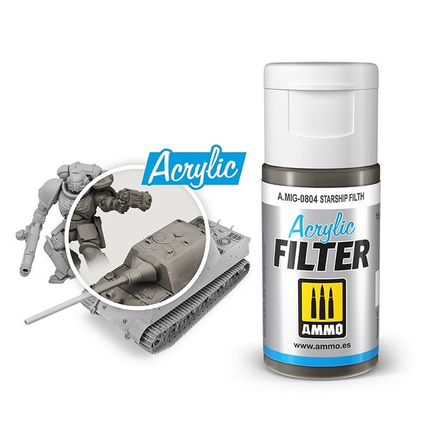 AMMO A.MIG-0804 Starship Filth acrylic filter 15 ml bottle