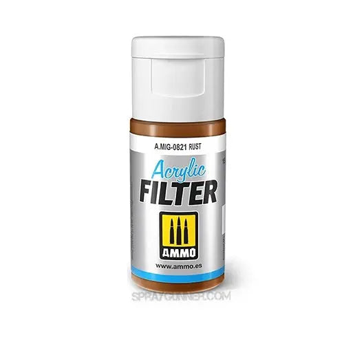 AMMO by Mig Jimenez A.MIG-0821 Acrylic Filter Rust, 15 ml