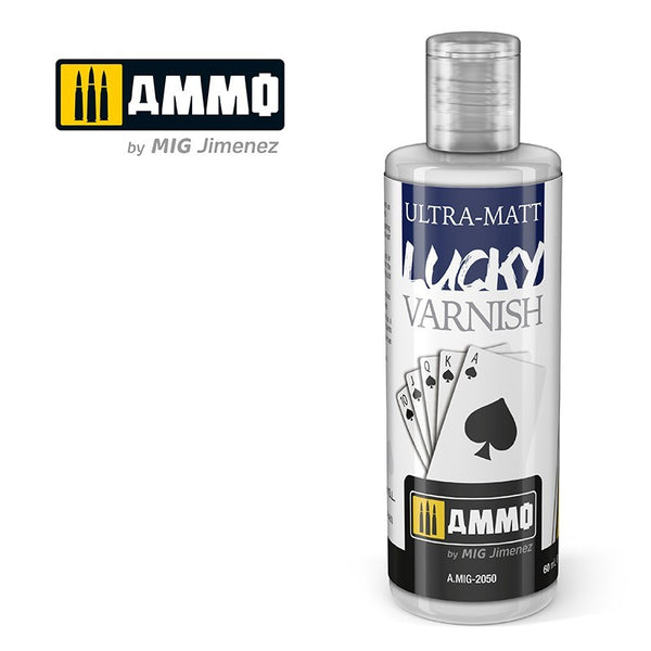 AMMO by MIG Jimenez A.MIG-2050 Lucky Varnish Ultra-Matt 60 mL bottle