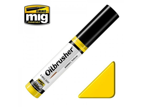 AMMO by Mig Jimenez Yellow Oilbrusher A.MIG-3502
