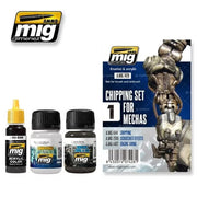 AMMO by Mig Jimenez A.MIG-7428 Chipping Set for Mechas, 3 products