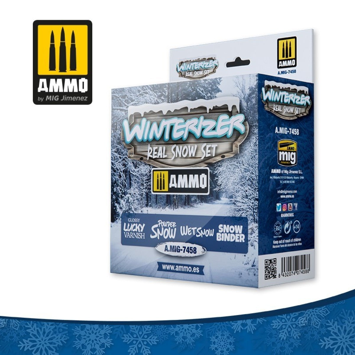 AMMO by Mig Jimenez A.MIG-7458 Winterizer Real Snow Set