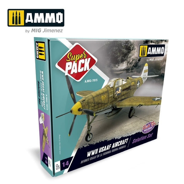 AMMO by Mig Jimenez A.MIG-7815 WWII USAAF Aircraft Super Pack box