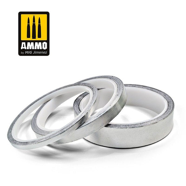 AMMO by Mig Jimenez A.MIG-8250 Aluminium Tape, 10 mm × 10 m