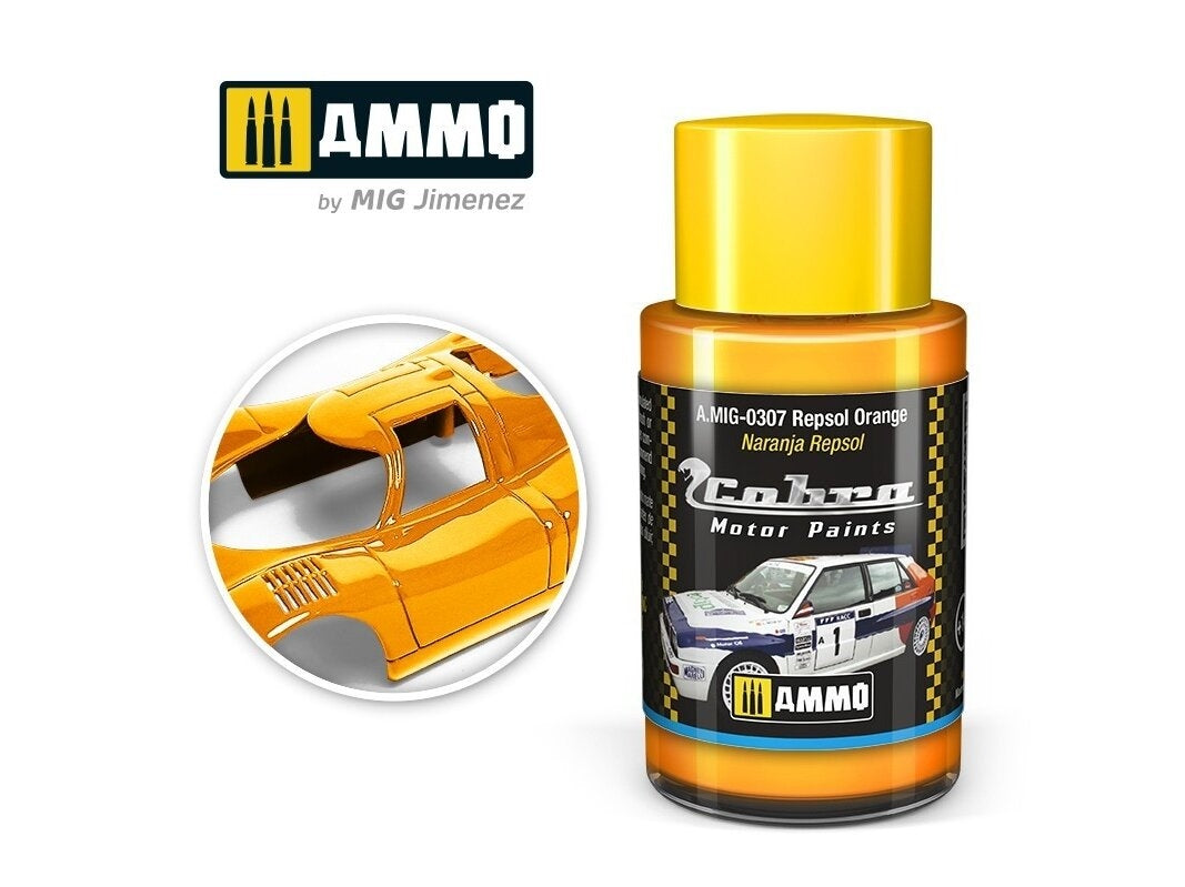 AMMO by Mig Jimenez A.MIG-0307 Cobra Motor Repsol Orange 30 ml bottle