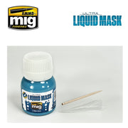 AMMO Ultra Liquid Mask bottle beside demonstration canopy and applicator; accessories not included