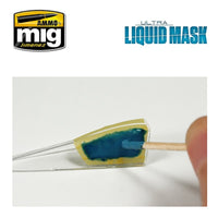 AMMO Ultra Liquid Mask manufacturer application example on a model canopy; model and tools not included