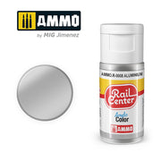 AMMO Rail Center R-0008 Aluminium acrylic paint bottle and color swatch