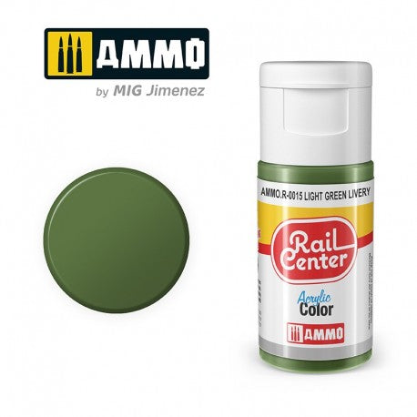 AMMO Rail Center R-0015 Light Green Livery acrylic paint 15ml