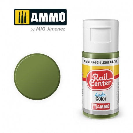 AMMO Rail Center R-0016 Light Olive acrylic paint 15ml