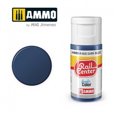 AMMO Rail Center R-0020 Dark Blue acrylic paint 15ml