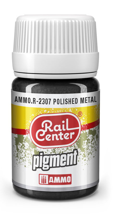 AMMO Rail Center R-2307 Polished Metal pigment, 35 ml jar