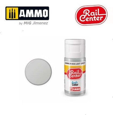 AMMO Rail Center R-0030 Light Gray acrylic paint 15ml