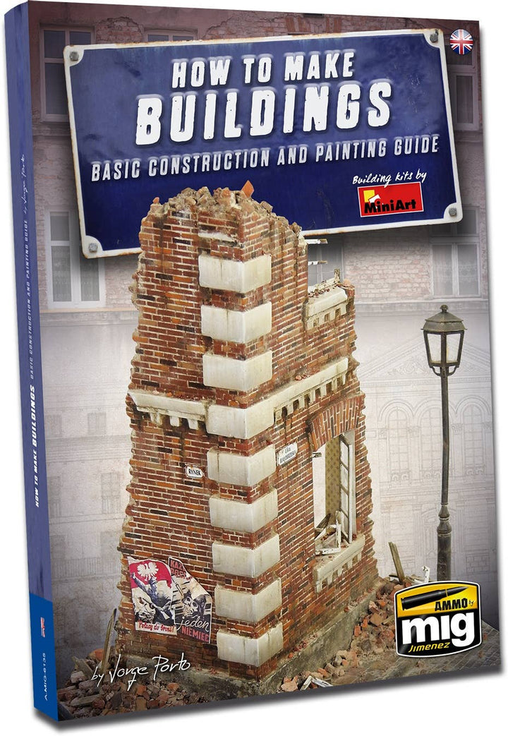 AMMO A.MIG-6135 How to Make Buildings English guide book cover