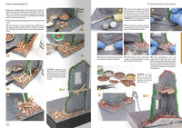 How to Make Buildings sample pages 56 and 57 showing rubble construction