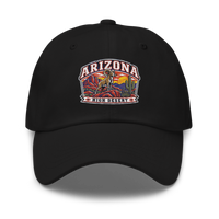 Arizona embroidered dad hat in Black