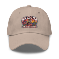 Arizona embroidered dad hat in Stone