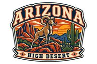Arizona heritage badge embroidery artwork