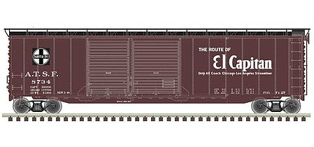 Atlas HO Santa Fe El Capitan 50 foot boxcar number 8734 ATL20006591