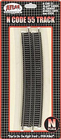 Atlas N Scale Code 55 30.609-Inch Radius Full Curve Track – 2030