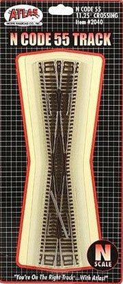 Atlas N Scale 11.25-Degree Crossing – 2040– product image 1