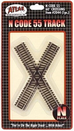 Atlas N Scale Code 55 60-Degree Crossing – 2044– product image