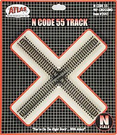 Atlas N Scale Code 55 90-Degree Crossing – 2045– product image
