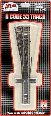 Atlas N Scale Code 55 #5 Left Turnout – 2050– product image 1