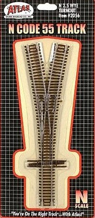 Atlas N Scale Code 55 #2.5 Wye Turnout – 2056
