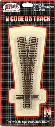 Atlas N Scale Code 55 #3.5 Wye Turnout – 2057– product image 1