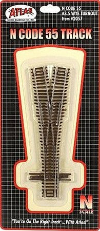 Atlas N Scale Code 55 #3.5 Wye Turnout – 2057