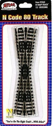 Atlas N Scale 15-Degree Crossing – 2564– product image 1