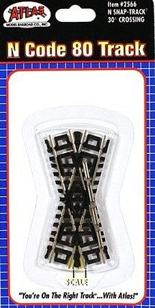 Atlas N Scale 30-Degree Crossing – 2566