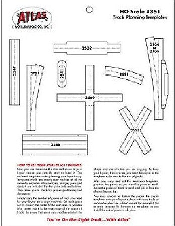 Atlas HO Scale Track Planning Template – 0361– product image