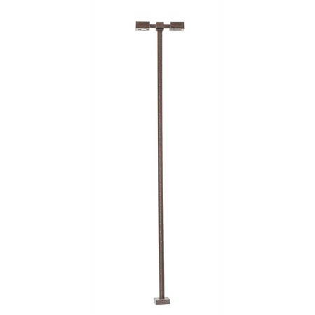 Atlas 70000213 bronze HO scale double-arm square street light, representative unit from the three-pack