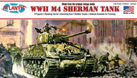Atlantis WWII M4 Sherman 1:48 model kit box art
