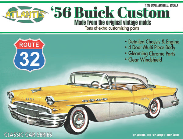 Atlantis 1956 Buick Custom 1:32 model kit box