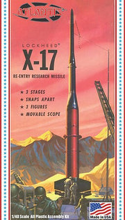 Atlantis Lockheed X-17 re-entry research missile 1:40 model kit box
