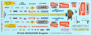 Atlantis Tom Mongoose McEwen rear-engine dragster M7529 included waterslide decal sheet